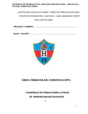 Mariano Melgar Cuadernillo I