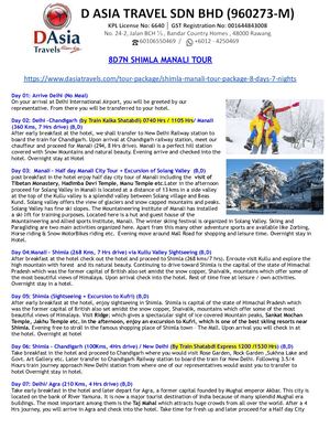 Shimla Manali Tour Packages 2023/2024