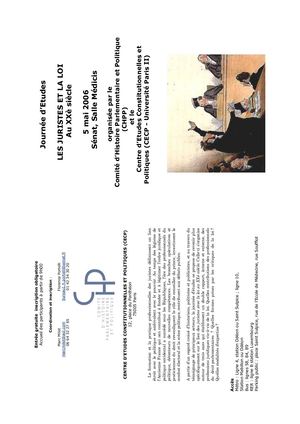 Programme - Juristes et la loi (2006)