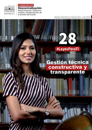 Boletín Comisión de Descentralización (2022-2023) - Congreso de La República