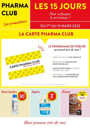PHARMACLUB - LES PROMOTIONS - Mars 2023