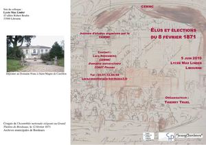 Programme - Élus et élections du 8 février 1871 (2010)