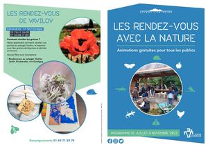 Rendez-vous de la nature Juillet - Novembre 2023