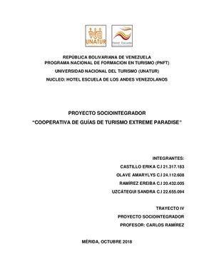 PROYECTO PNFT.20 SOCIO-INTEGRADOR