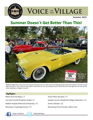 Mayfield Village Voice of the Village Summer 2023