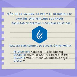 Taller Literario (Mayta Yaranga)