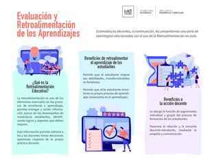 Evaluacion Y Retroalimentacion De Los Aprendizajes