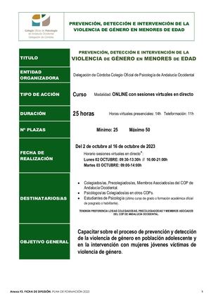 VIOLENCIA GÉNERO EN MENORES