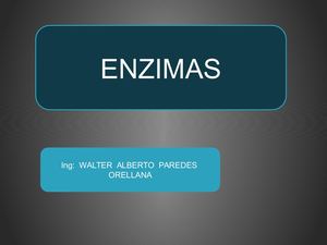 Bioquimica Enzimas2021