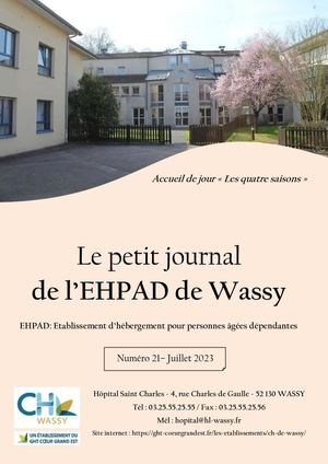 Petit Journal de l'EHPAD de Wassy N°21 Juillet 2023