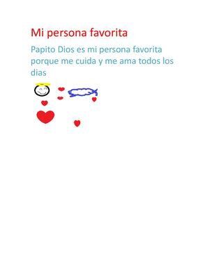 Mi Persona Favorita