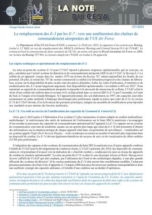 LA NOTE DU CESA N°517
