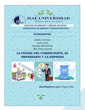 La Figura Del Comerciante, El Empresario Y La Empresa