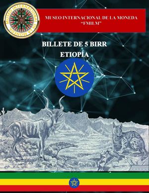 Billete De 5 Birr De Etiopía. Museo Internacional De La Moneda
