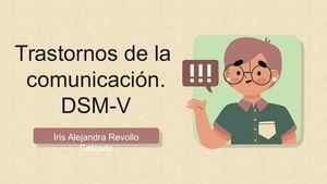 Diapositivas Trastornos De La Comunicacion Desde El Dsm V