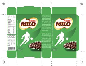 Diseño de caja de Milo, troquel y montaje