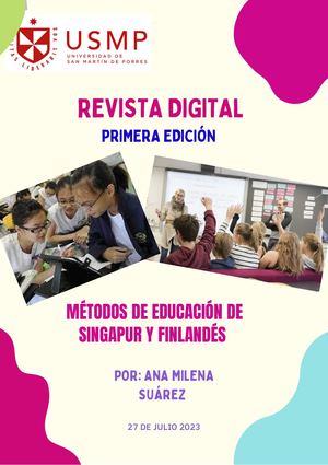 Modelo Educativo De Singapur Y Finlandia