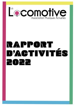 La Locomotive Rapport D'activités 2022