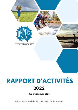 Rapport D'activités 2022- Univers-Sel