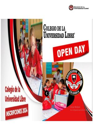 Open Day Colegio Universidad Libre 2024