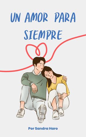 Portada De Libro Ebook Novela De Amor Romance Ilustrado Anime Sencillo Bonito Azul Y Beige