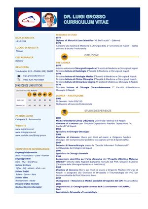 Cv Dr. Luigi Grosso