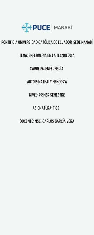 Infografia Enfermería En La Tecnología