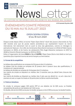 TCLyon Newsletter N° 79