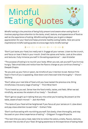 Mindful Eating Quotes to Healthier Eating Habits