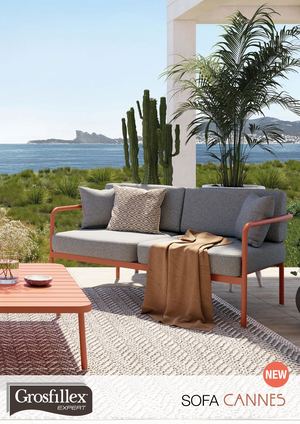 Grosfillex Plaquette Cannes Sofa FR - IT