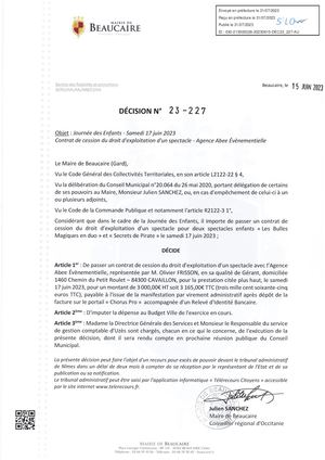 Fichier Parution Actes Administratifs Décisions .