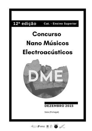 Concurso Nano Músicos Electroacústicos 2023 - Ensino Superior
