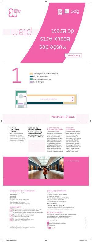 Plan du musée des Beaux-Arts de Brest en français