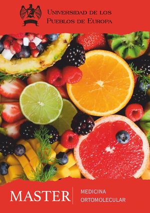 Medicina Ortomolecular, Mst.