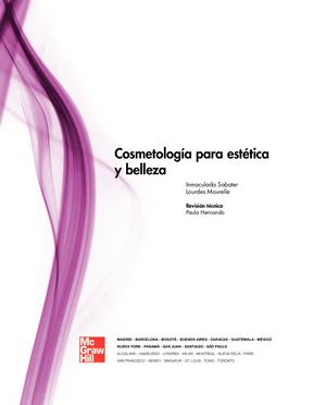Cosmetologia Para La Estetica Y Belleza