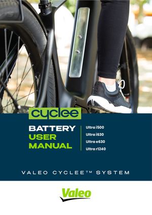 Valeo Cyclee 2022 Battery Guide