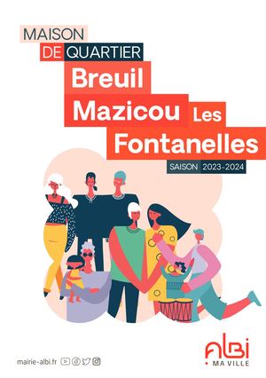 Maison de quartier du Breuil Mazicou Les Fontanelles saison 2023-2024
