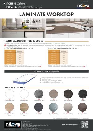 NEOVA 2023 PREMI'S WORKTOP BACKBOARD