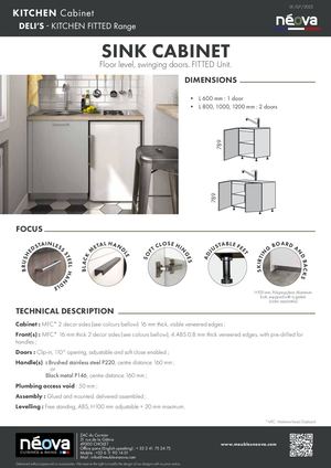NEOVA 2023 DELI'S SINK CABINET