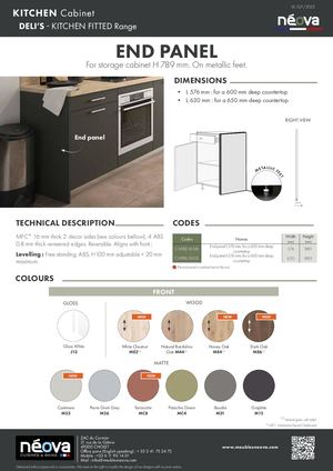 NEOVA 2023 DELI'S END PANEL For Storage Cabinet H789