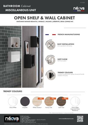 NEOVA 2023 Wall Cabinet & Open Shelf Matching ANGELO Etc