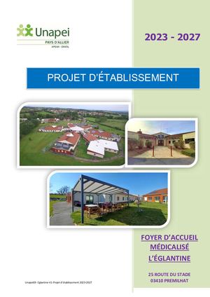 Projet Etablissement FAM Eglantine