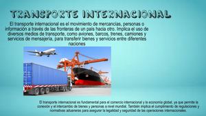 El Transporte Internacional