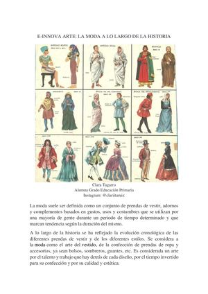 La Moda A Lo Largo De La Historia