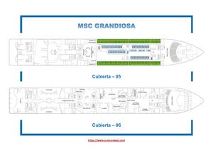 Cubiertas Msc Grandiosa