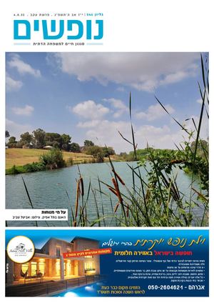 נופים&נופשים גיליון מס׳ 341 | י״ז אב ה’תשפ”ג | פרשת עקב | 4.8.23