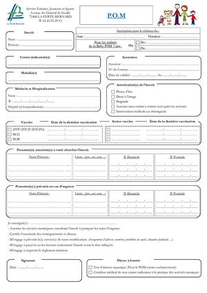 Fiche Inscription Pom 2019