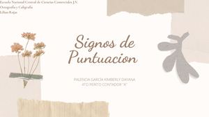 Signos De Puntuación, Palencia Kimberly