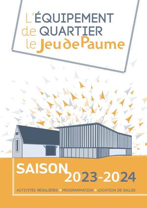 Livret de rentrée 2023-2024 - Jeu de Paume Rennes