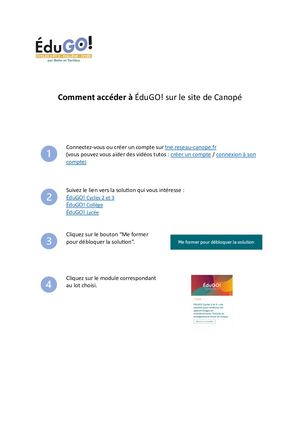 Tuto Comment Accéder à ÉDu Go